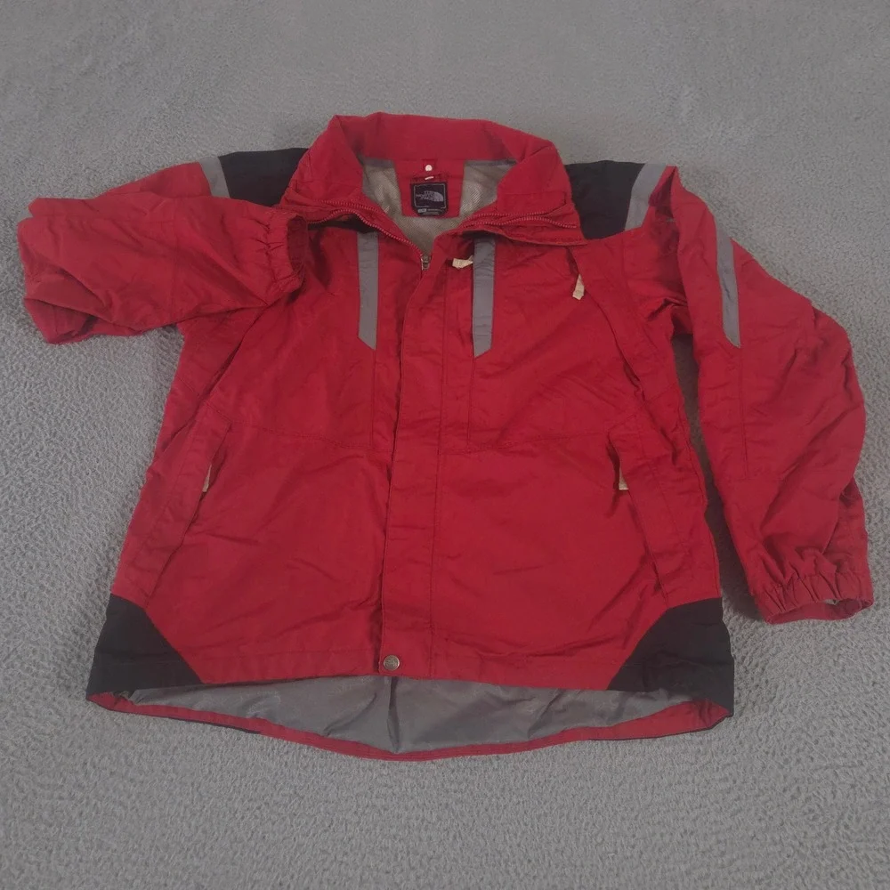 The North Face Jacket Mens Large Red HyVent Nylon Waterproof Ski Shell Snowboard